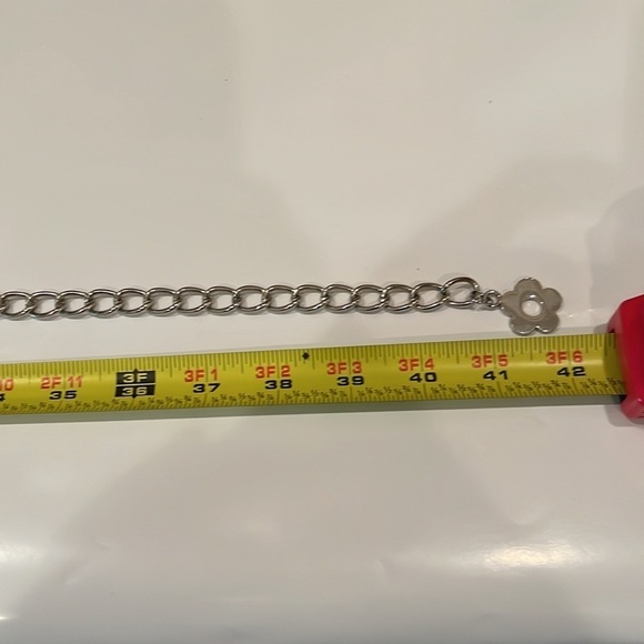 Gold Tone Boho Open Flower Concho Metal Chain Link Belt OS One Size - Picture 9 of 11